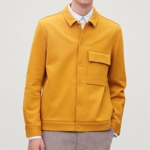 COTTON-TWILL SHIRT JACKET - Mustard Jackets - COS